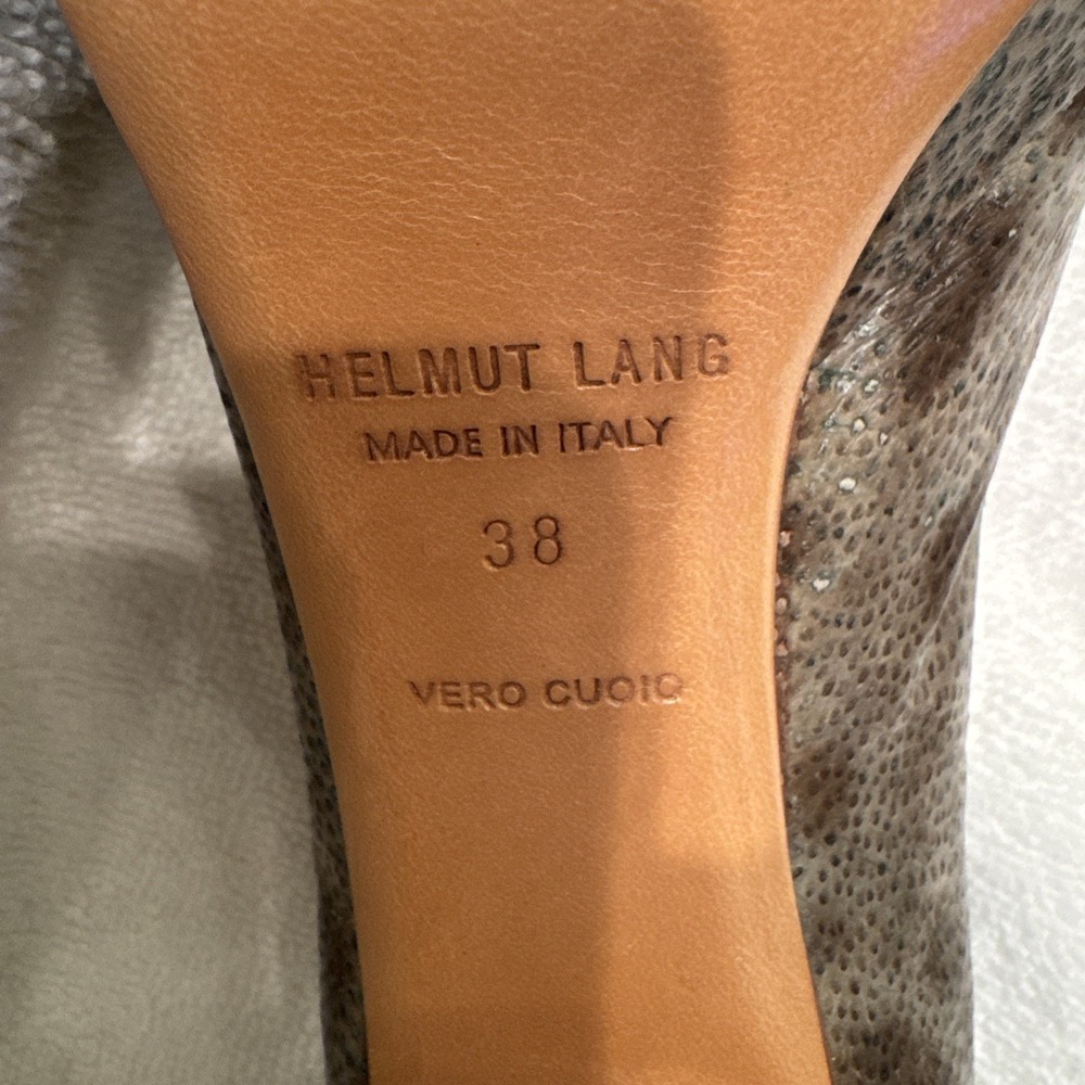 Helmut Lang Leather Platform Pumps Shoes Size 38, US 8 - Picture 9 of 9